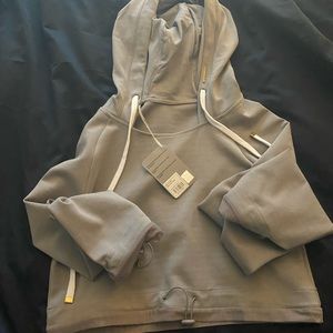 Whitney Simmons x GYMSHARK grey hoodie